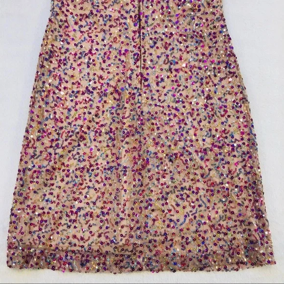 Tweeze Me, Colorful Sequin Mini Dress, Size 5 - Picture 11 of 16